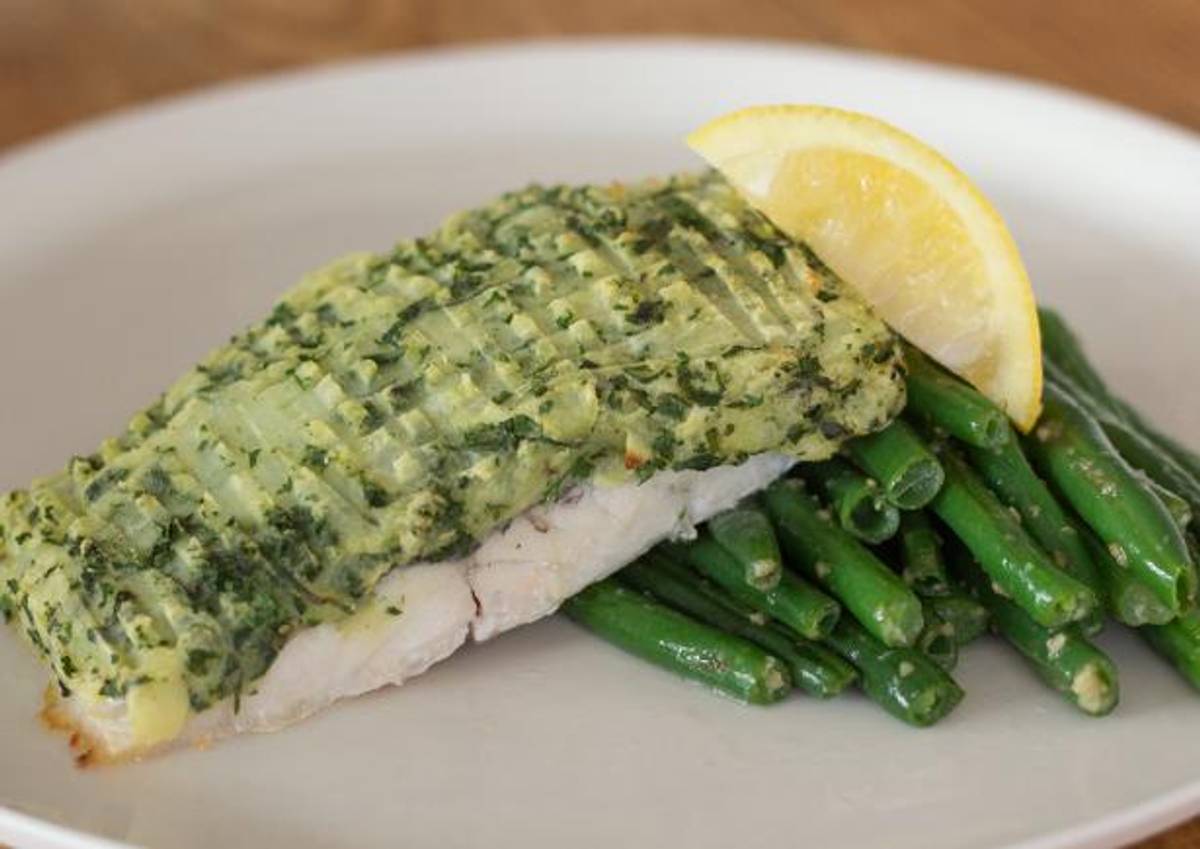 Herbed Potato Crusted Fish
