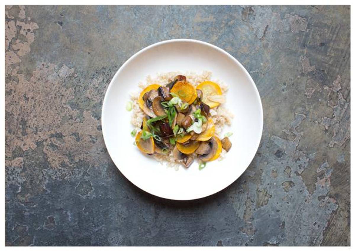 Mushroom and Chinese Eggplant Stir-Fry
