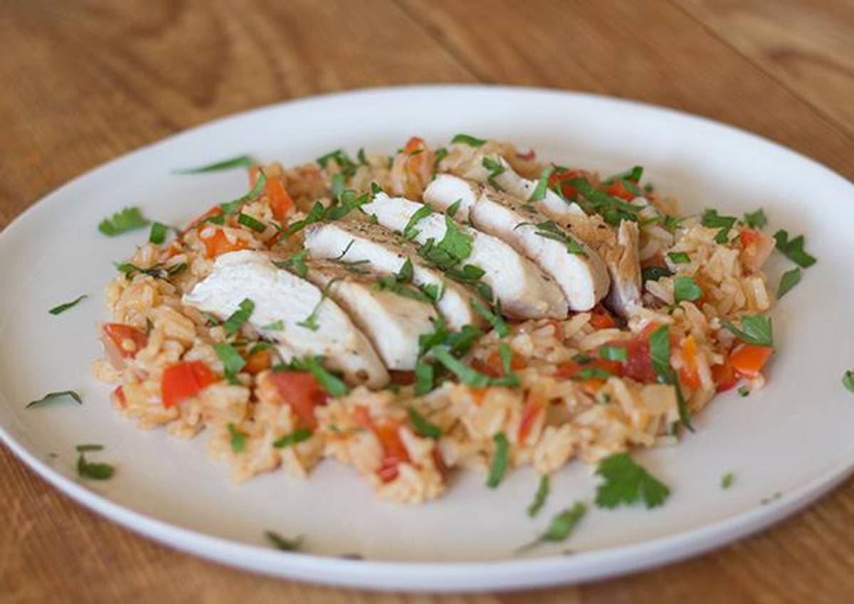 Grilled Chicken with Spanish Rice