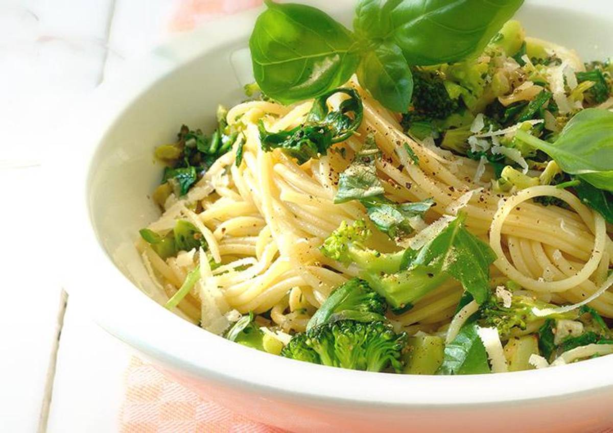 Brokkoli-Rucola-Spaghetti