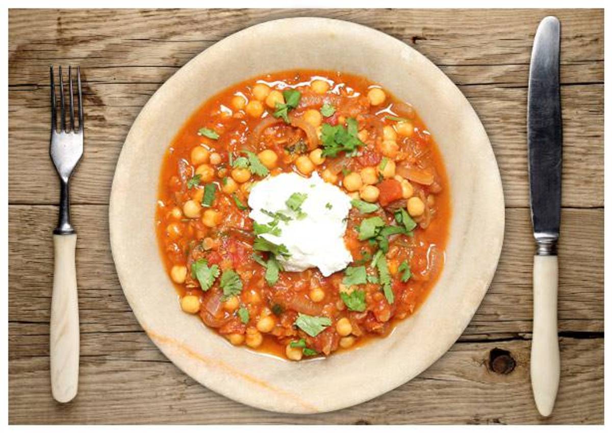 Spiced Moroccan Lentil and Chickpea Soup