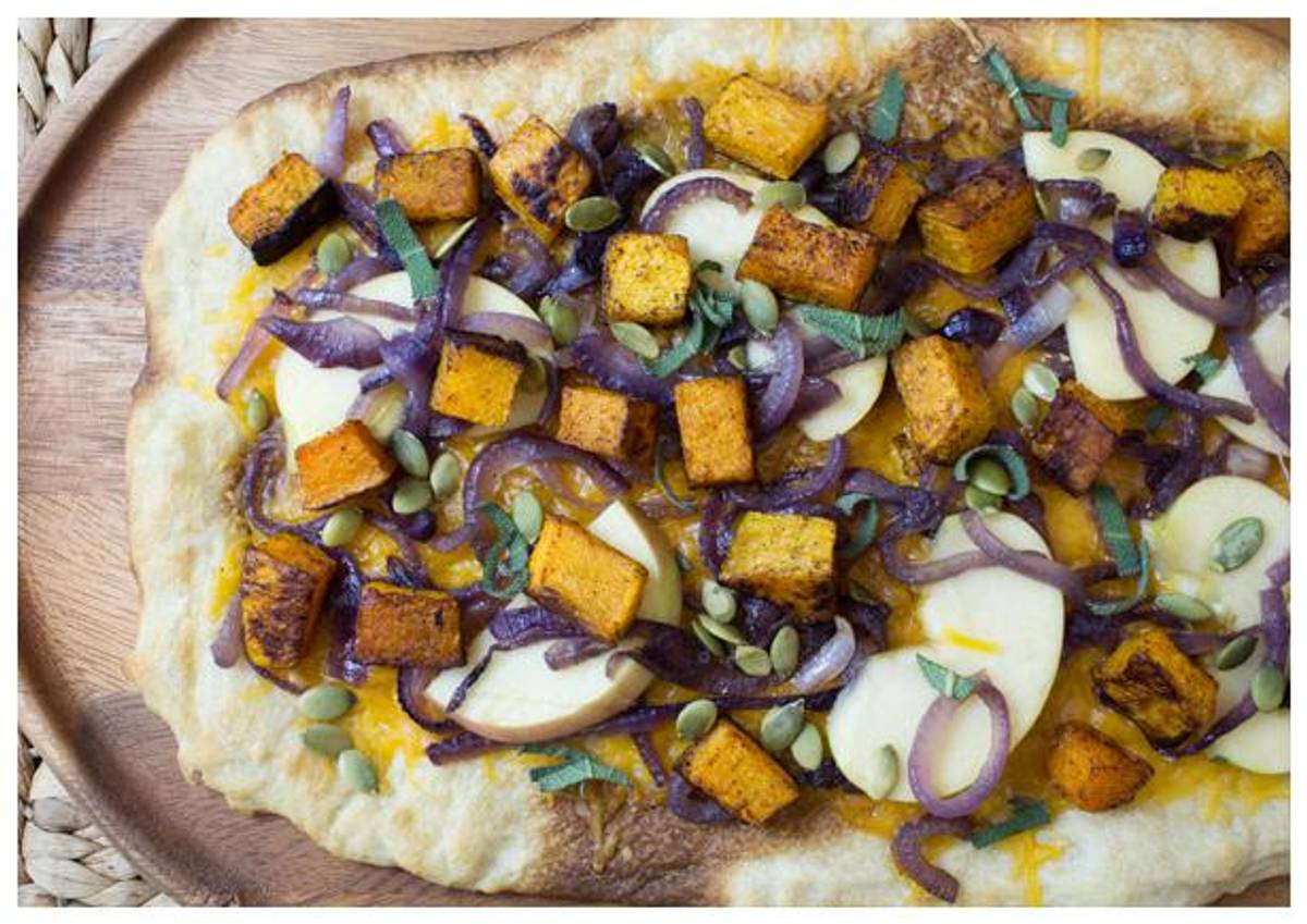 Butternut Squash and Caramelized Onion Flatbread