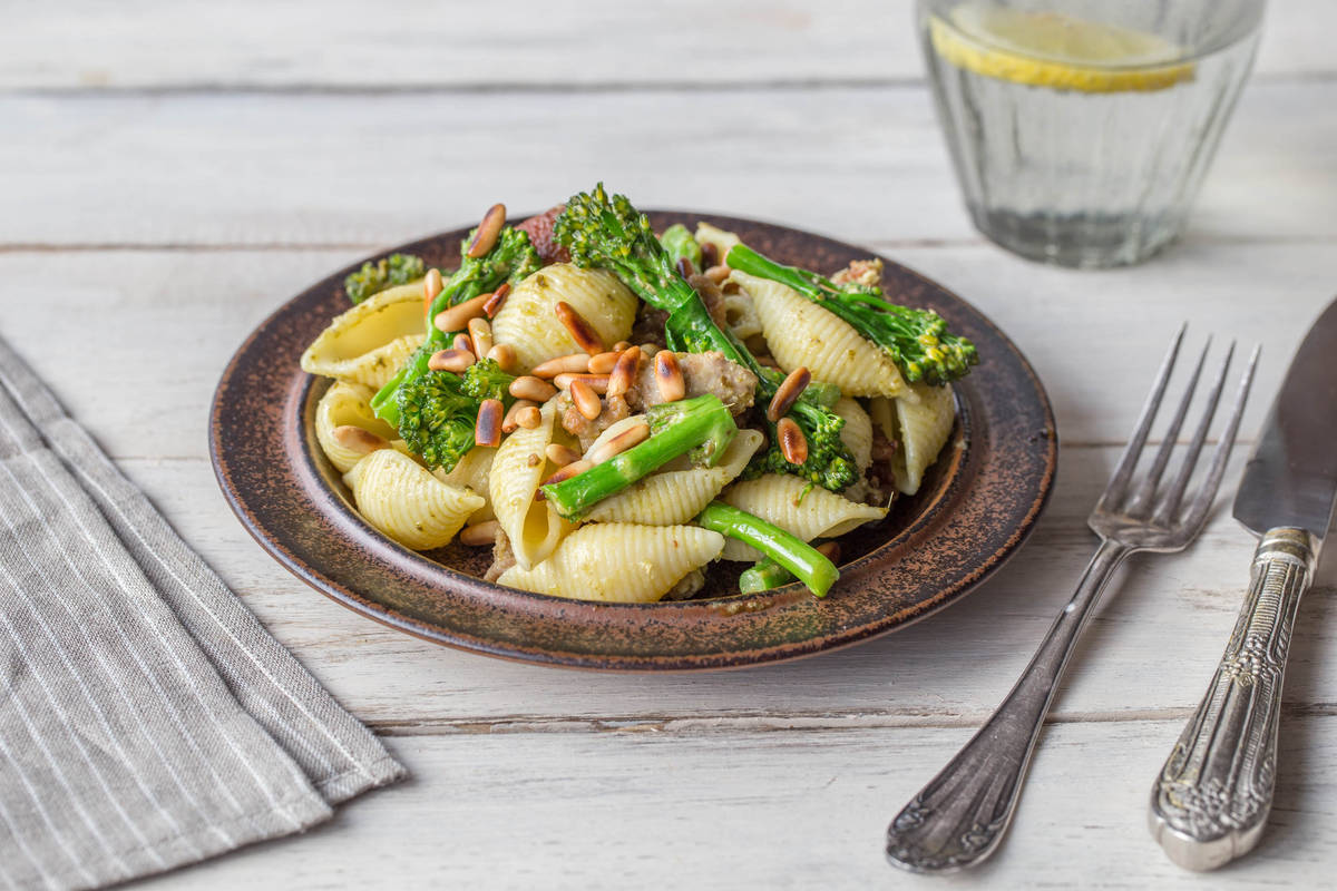 Orecchiette with Herbed Pork