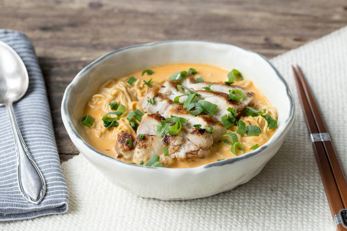 A Slightly Surreal Singapore Chicken Laksa