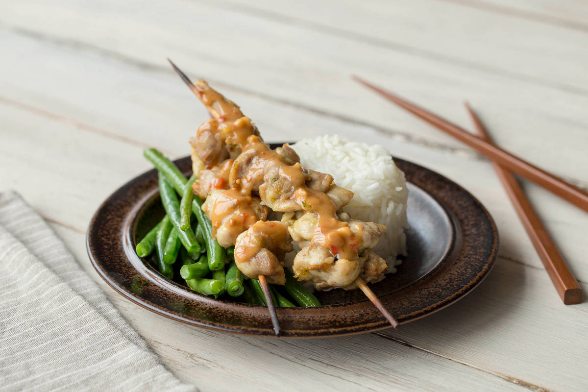 Hähnchen-Satay-Spieße