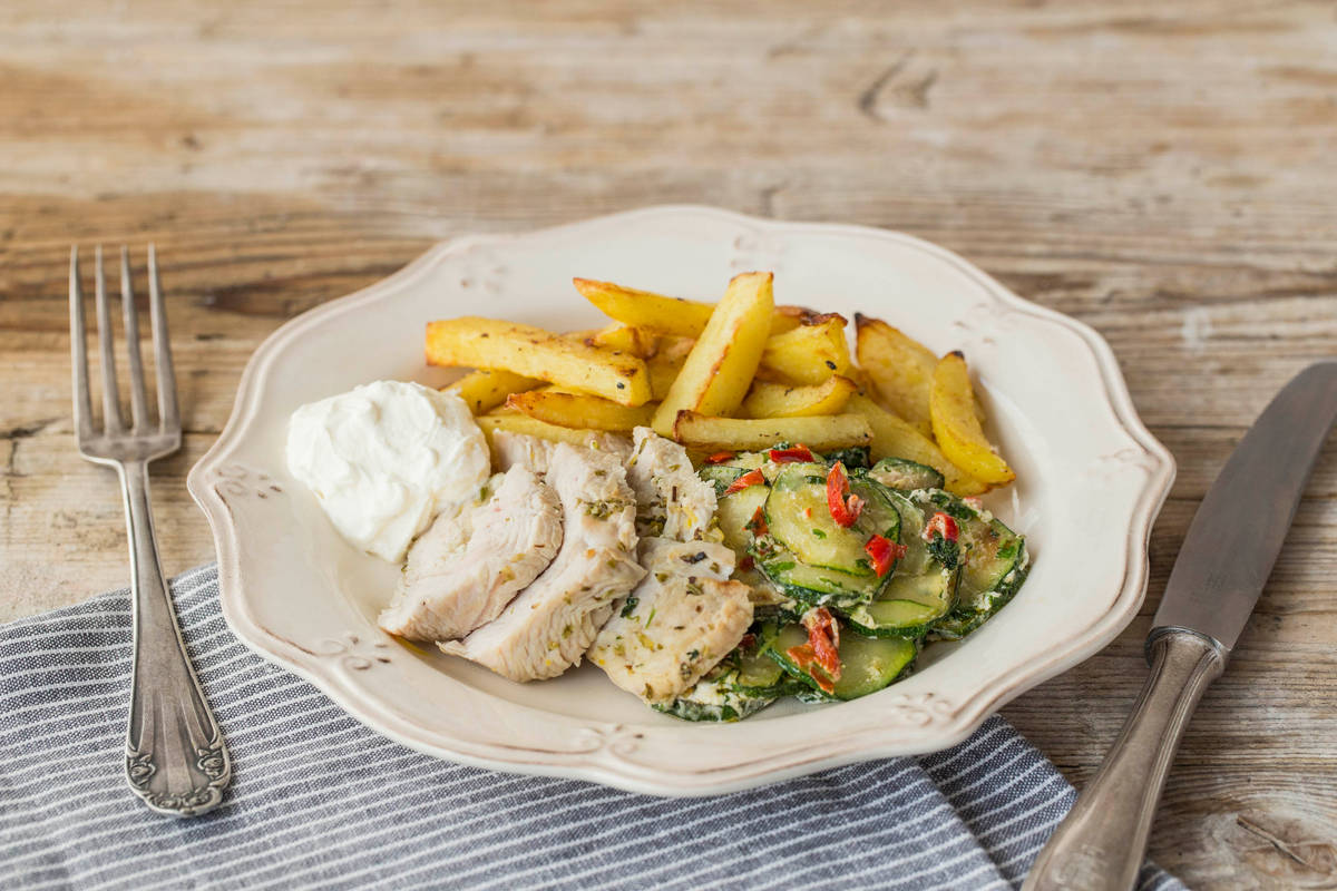 Ofen-Putenbrust in Honig-Zitronenmarinade
