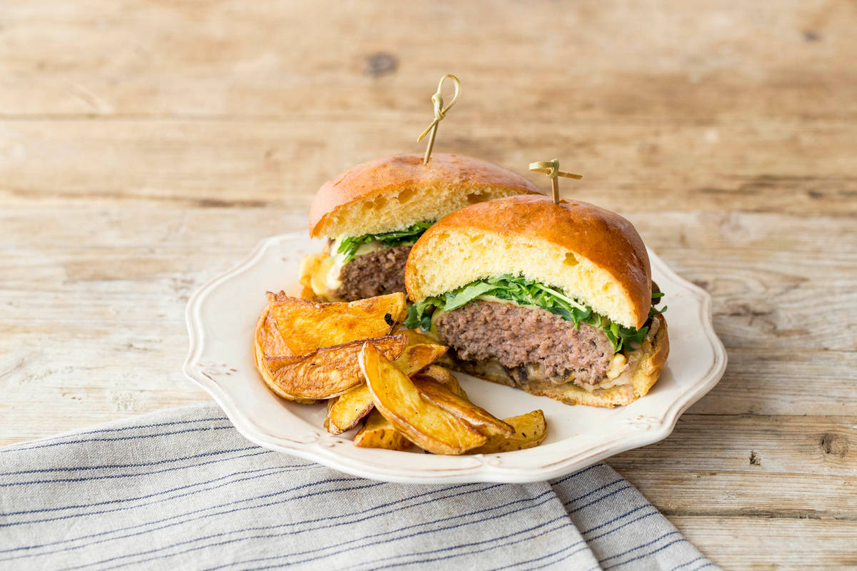 Raiders of the Lost Beef and Mushroom Burger