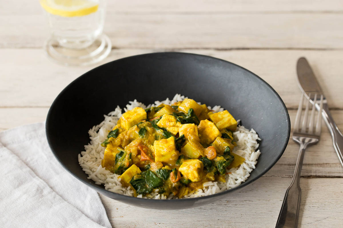 Indisches „Palak Paneer“