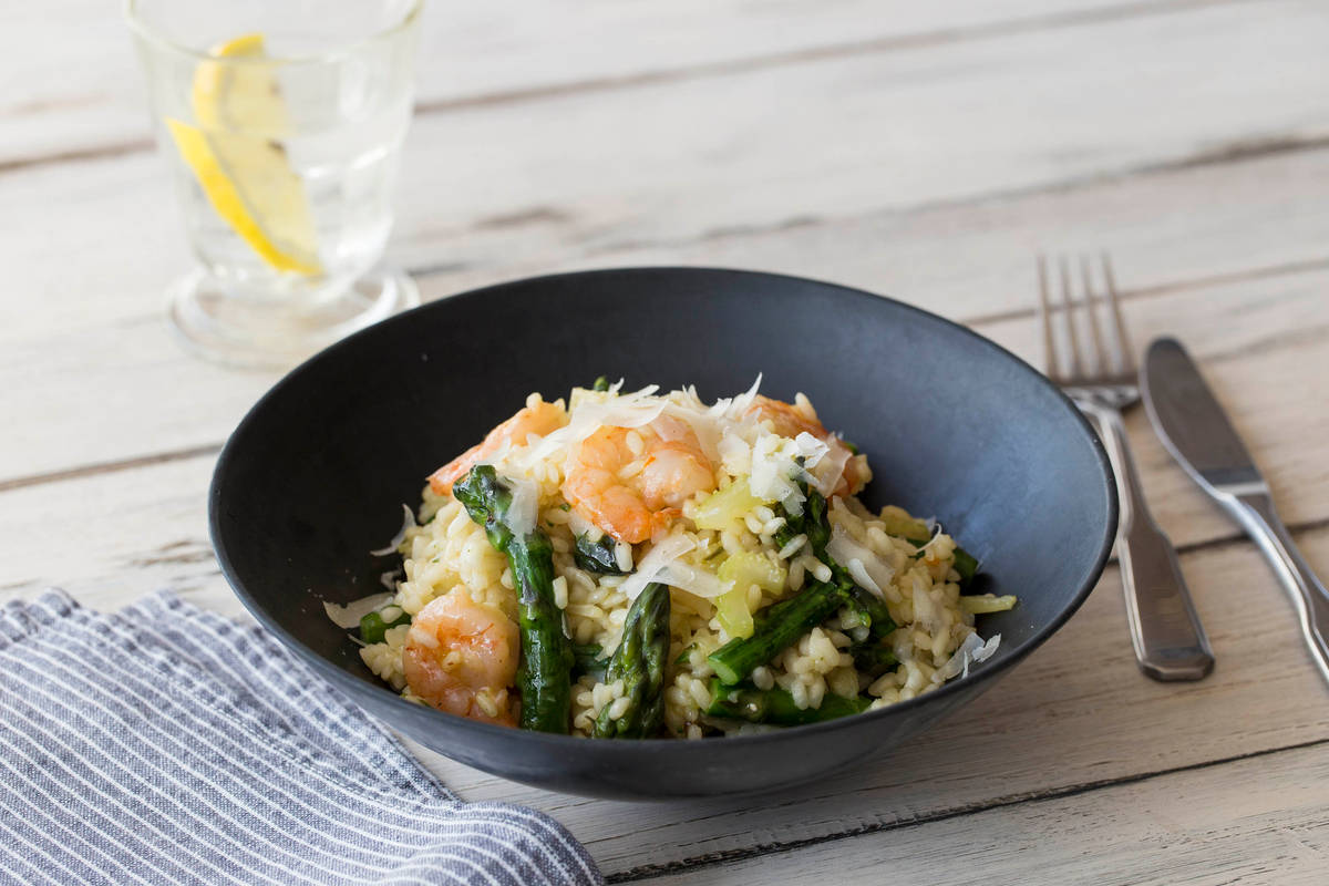Prawn and Asparagus Risotto