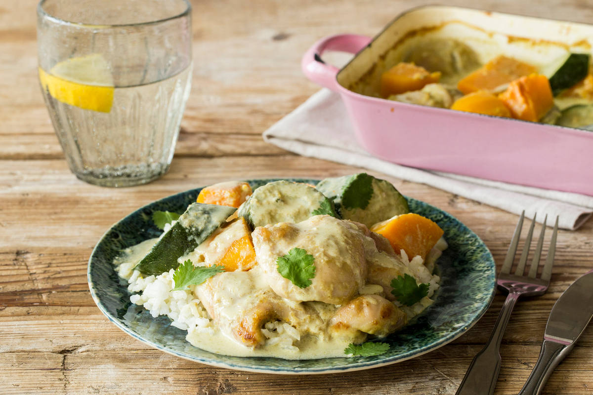 Baked Green Chicken Curry