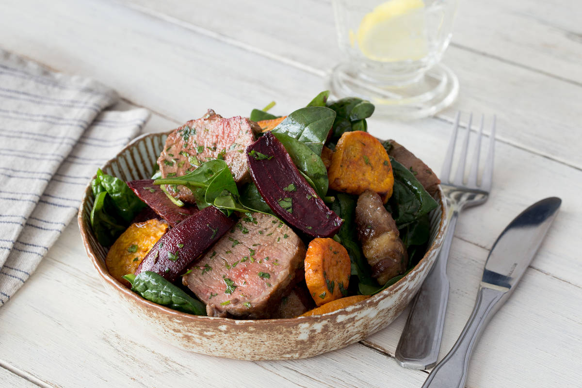 Warm Lamb & Root Vegetable Salad