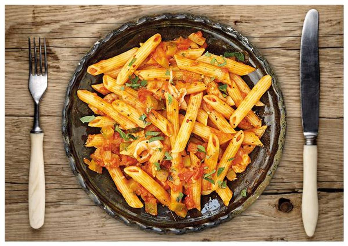 Feurige Penne „Arrabbiata“