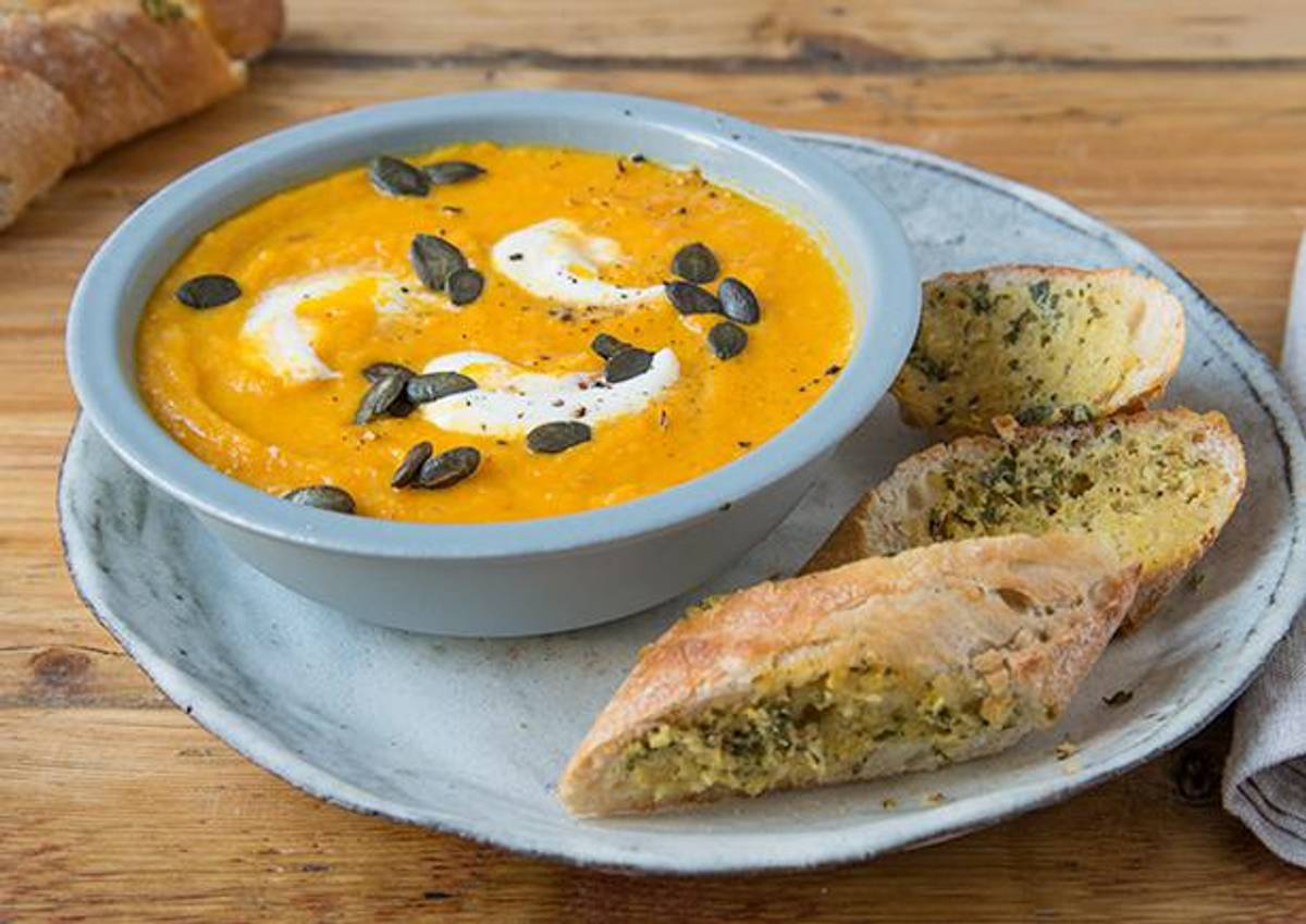 Delikate Karotten-Porree-Suppe