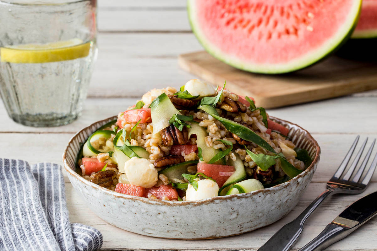 Watermelon and Farro Salad