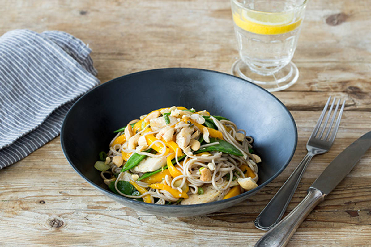 Chicken and Cold Soba Noodle Salad