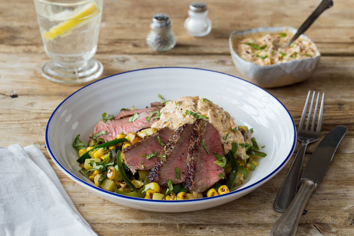 Seared Steak and Creamy Chipotle Pan-Sauce