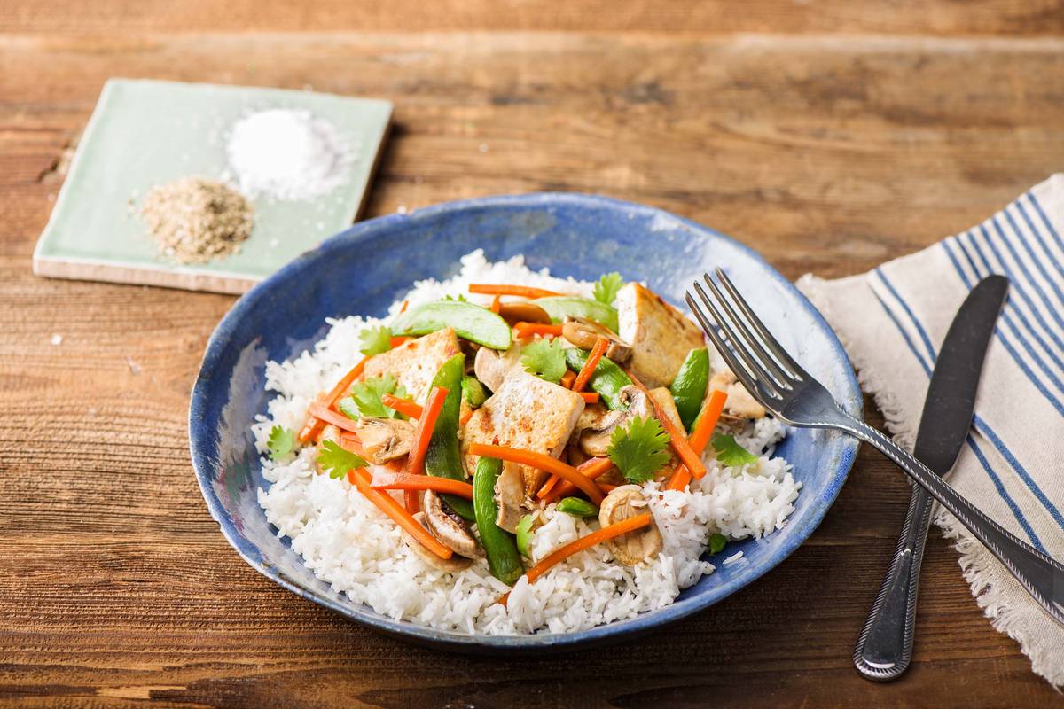 Ginger Mushroom & Tofu Stir Fry