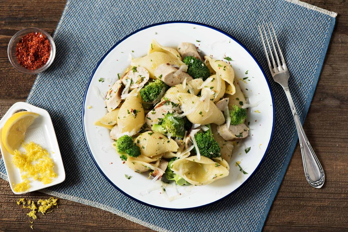 Family Chicken, Sage & Pistachio Sausage Pasta