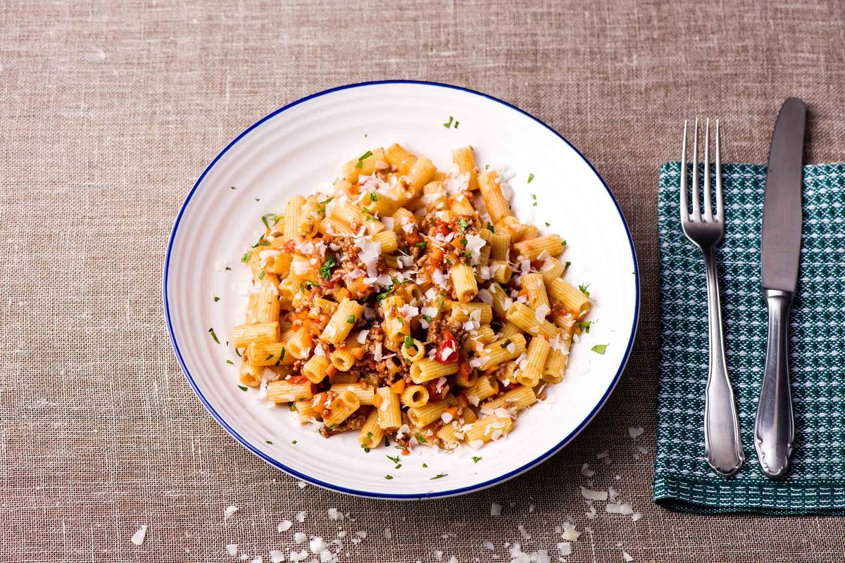 Beef Rigatoni Bolognese