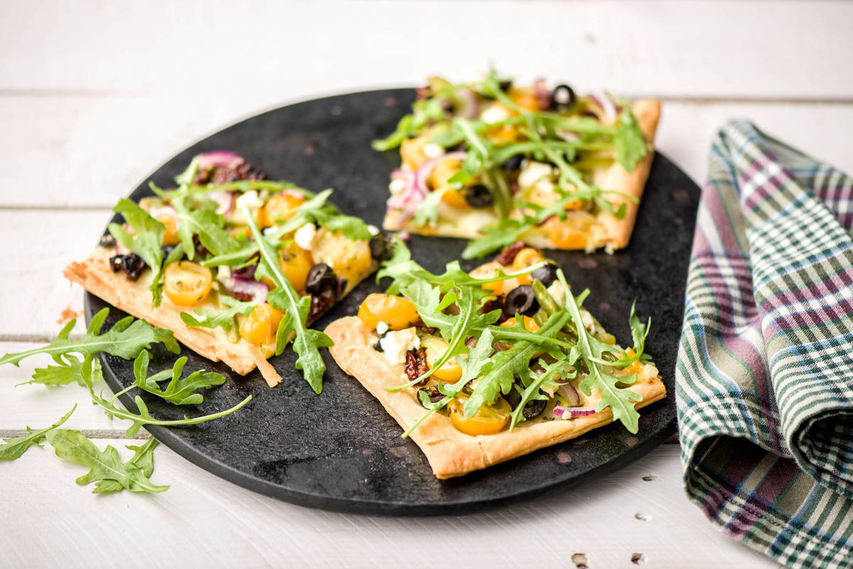 Französische Gemüse-Tarte mit Feta,