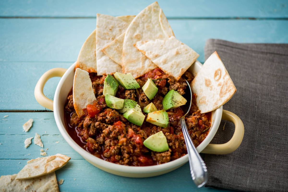 Festive Beef Tortilla Bowl
