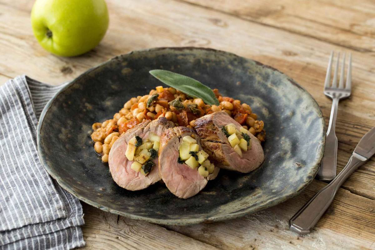 Pork and Apple Roulades
