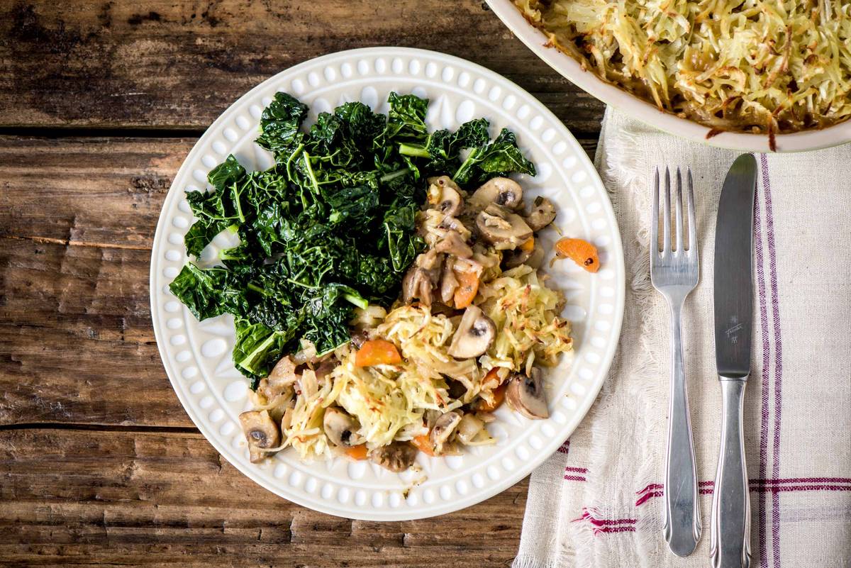 Winter Warming Mushroom Rosti Pie