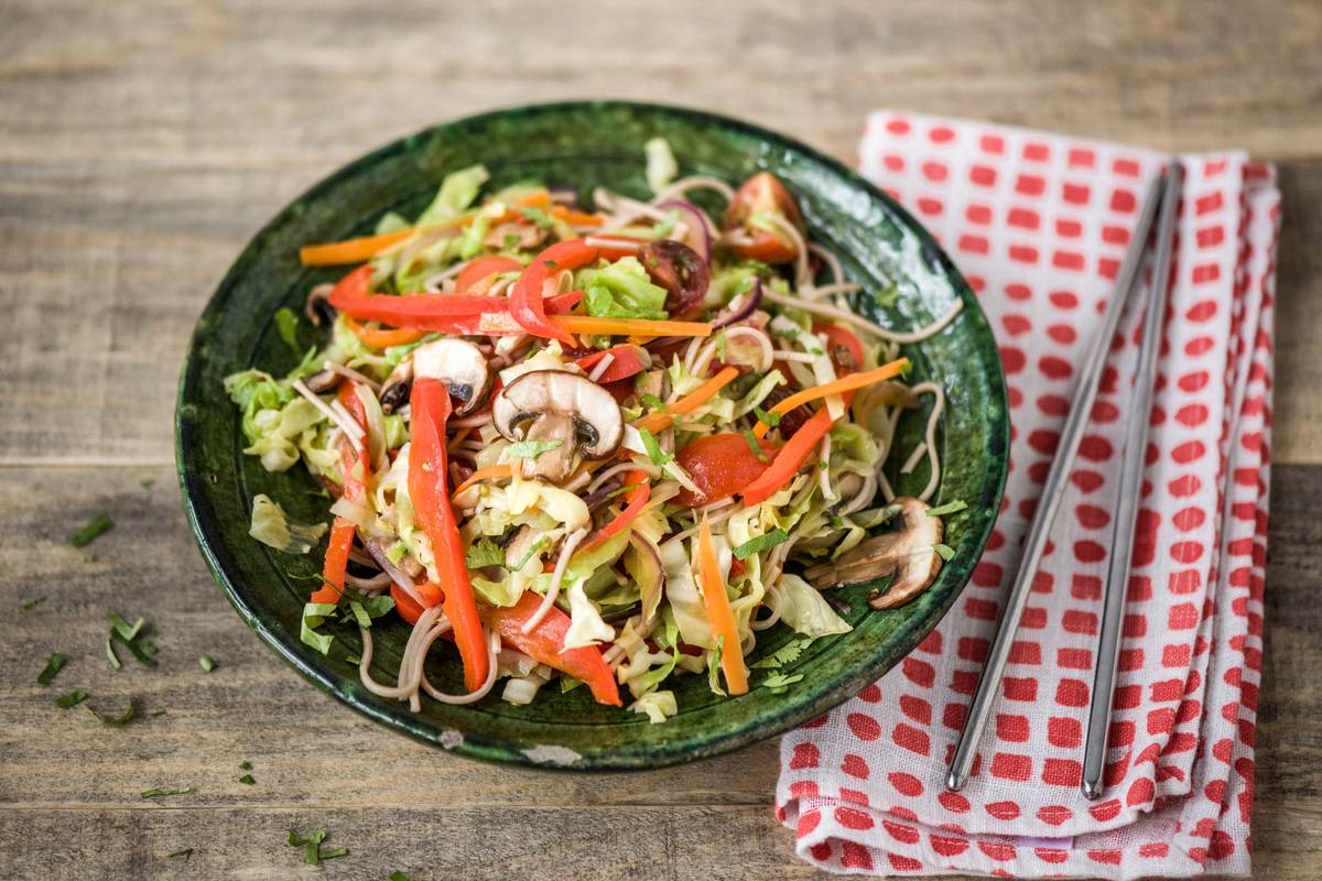 Soba-Nudelpfanne