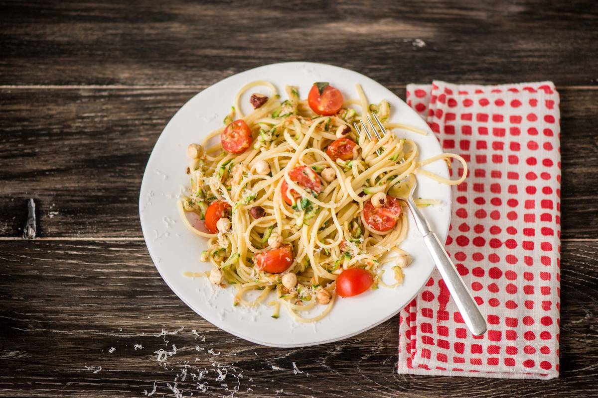 Genuss mit Nuss: Fettucine mit Haselnuss-Soße