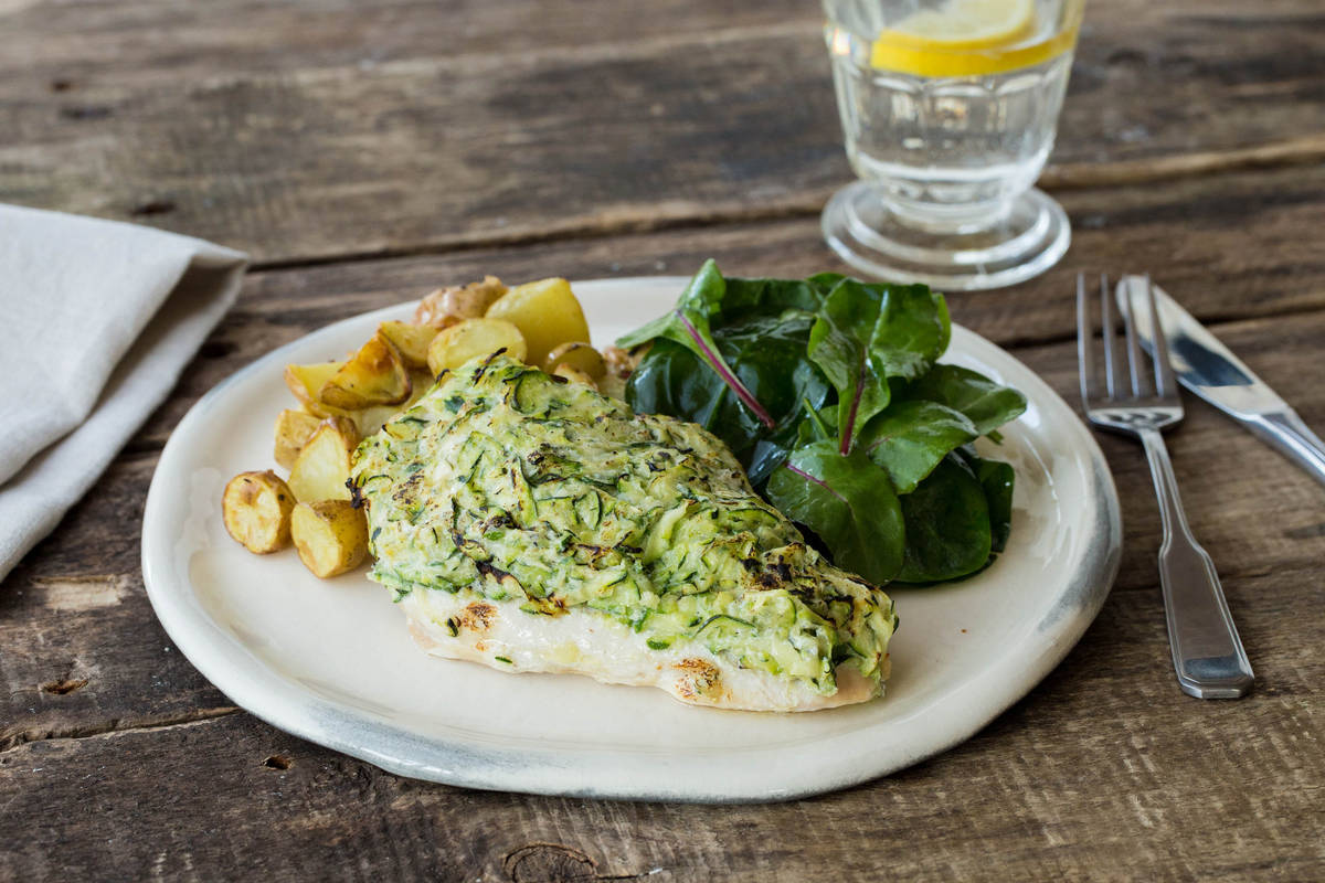 Cheesy Courgette Chicken Gratin