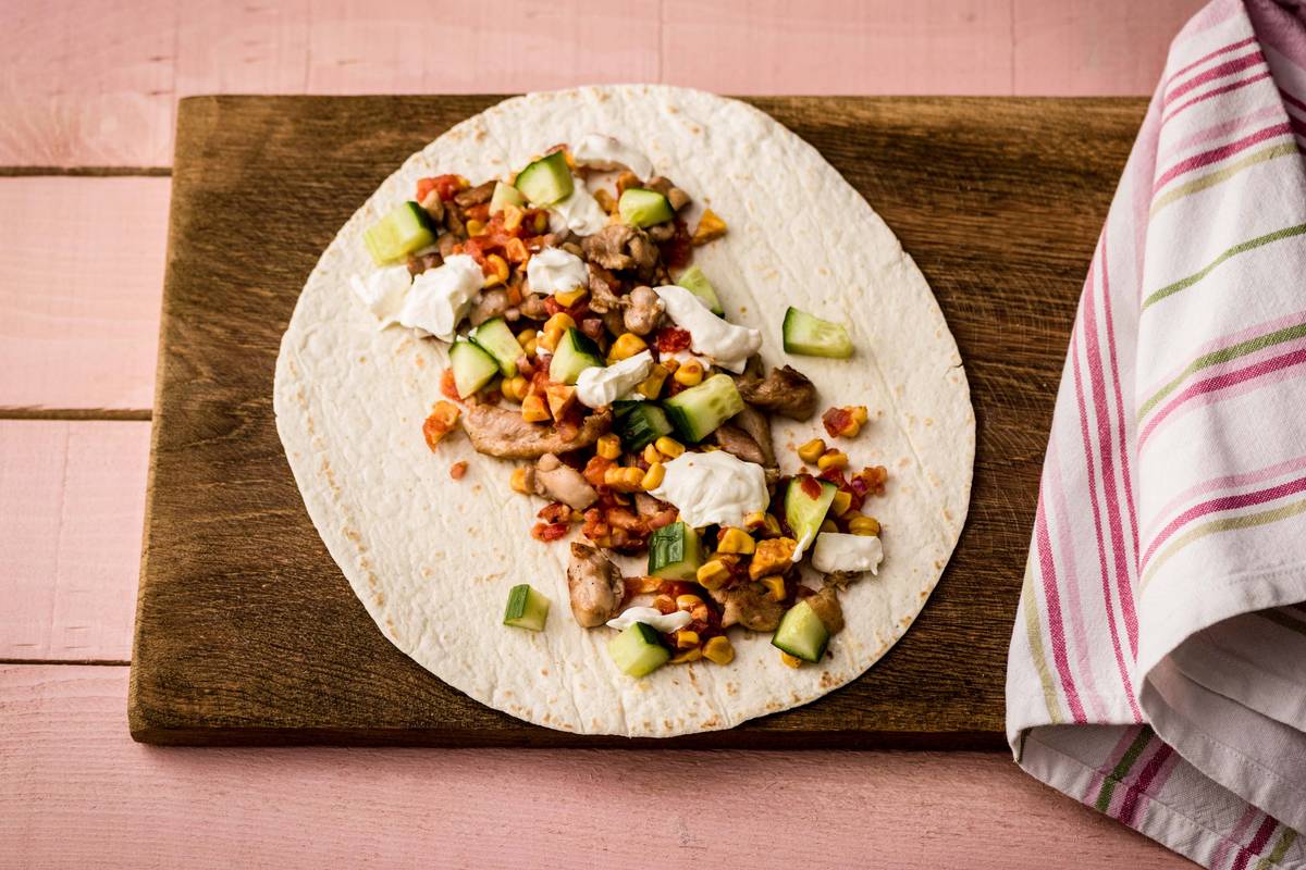 Family Sizzling Chicken Burritos
