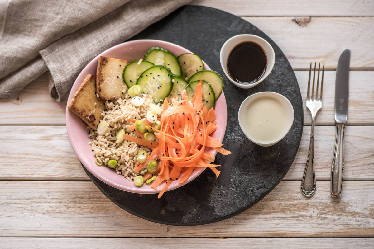 Japanese Tofu Sushi Bowl