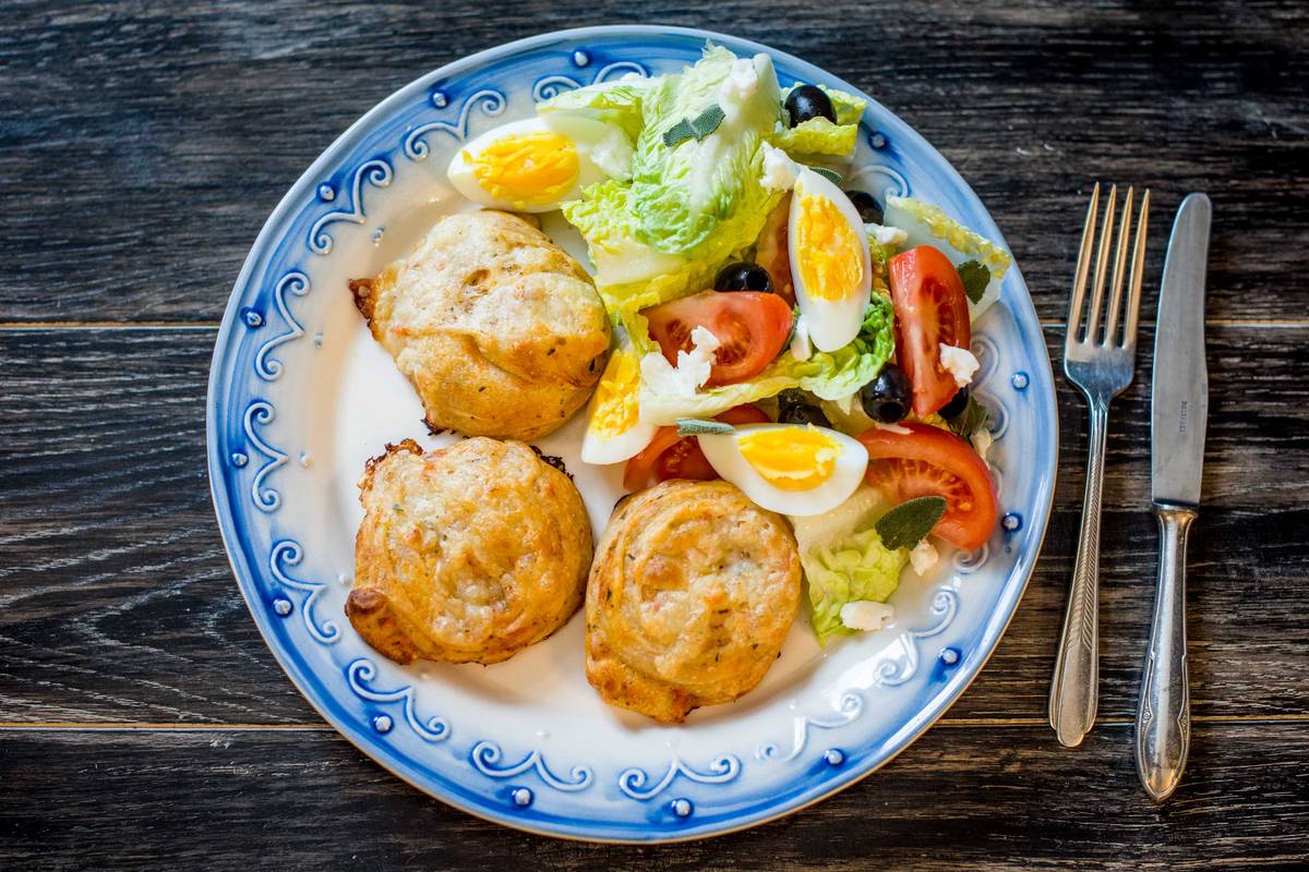 Bella Italia: Pizzaschnecken mit Oliven, Mozzarella