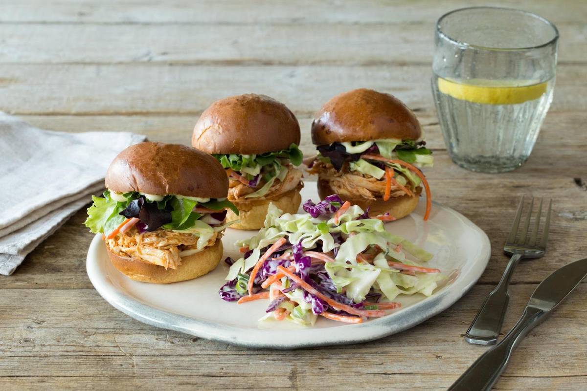 Pulled Chicken Sliders