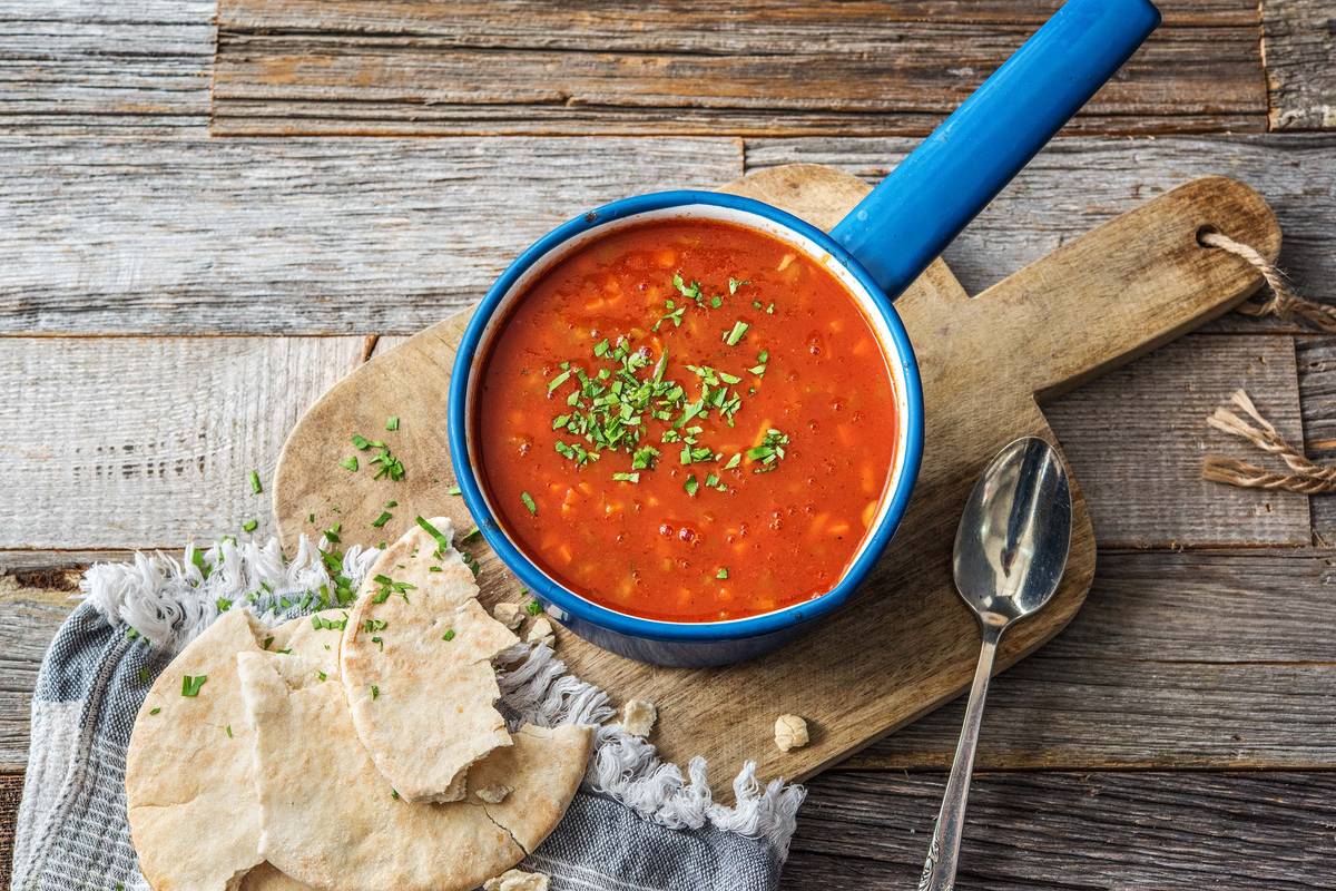 Orientalische Kichererbsensuppe