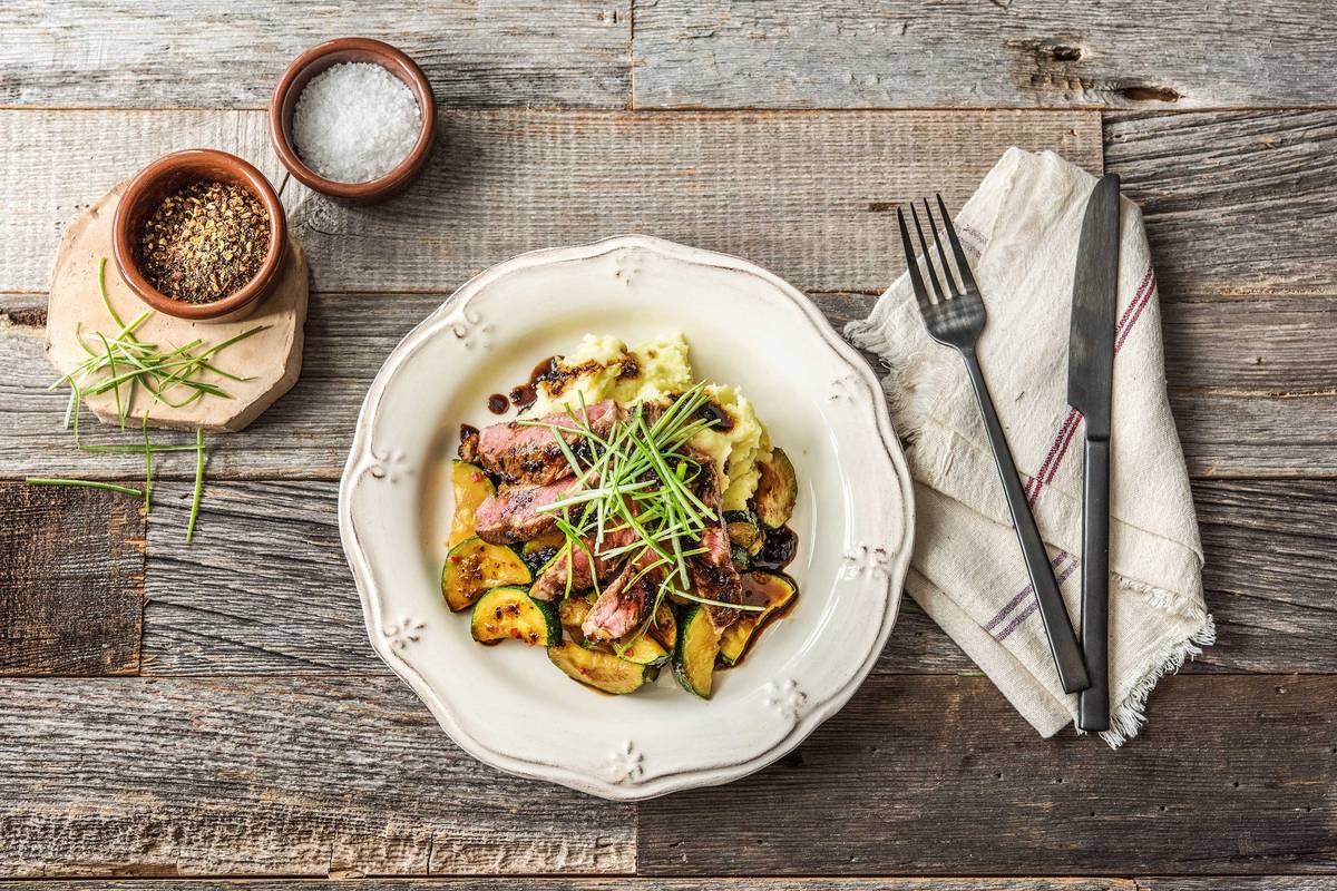 Asiatisch marinierte Rindersteaks