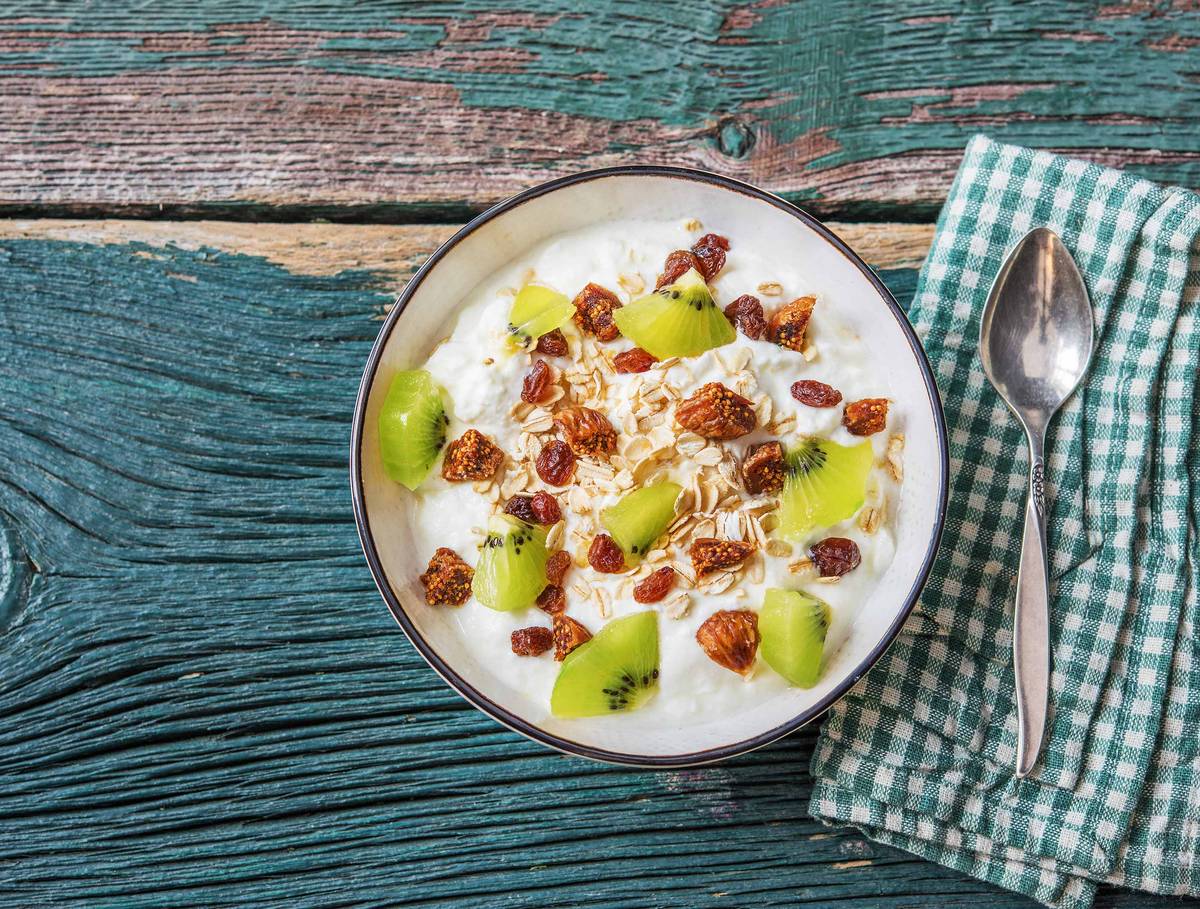Yaourt bulgare au kiwi et aux figues