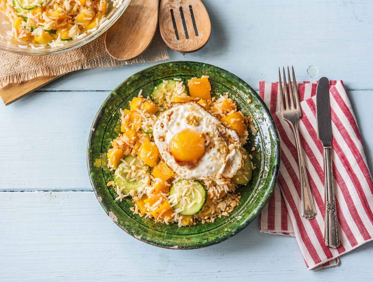 Salade de riz orientale au poivron