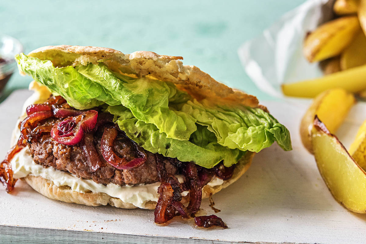 Marokkanische Rindfleisch-Burger