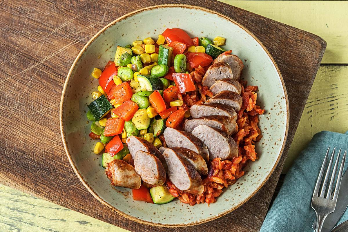Autumn Sausage Succotash