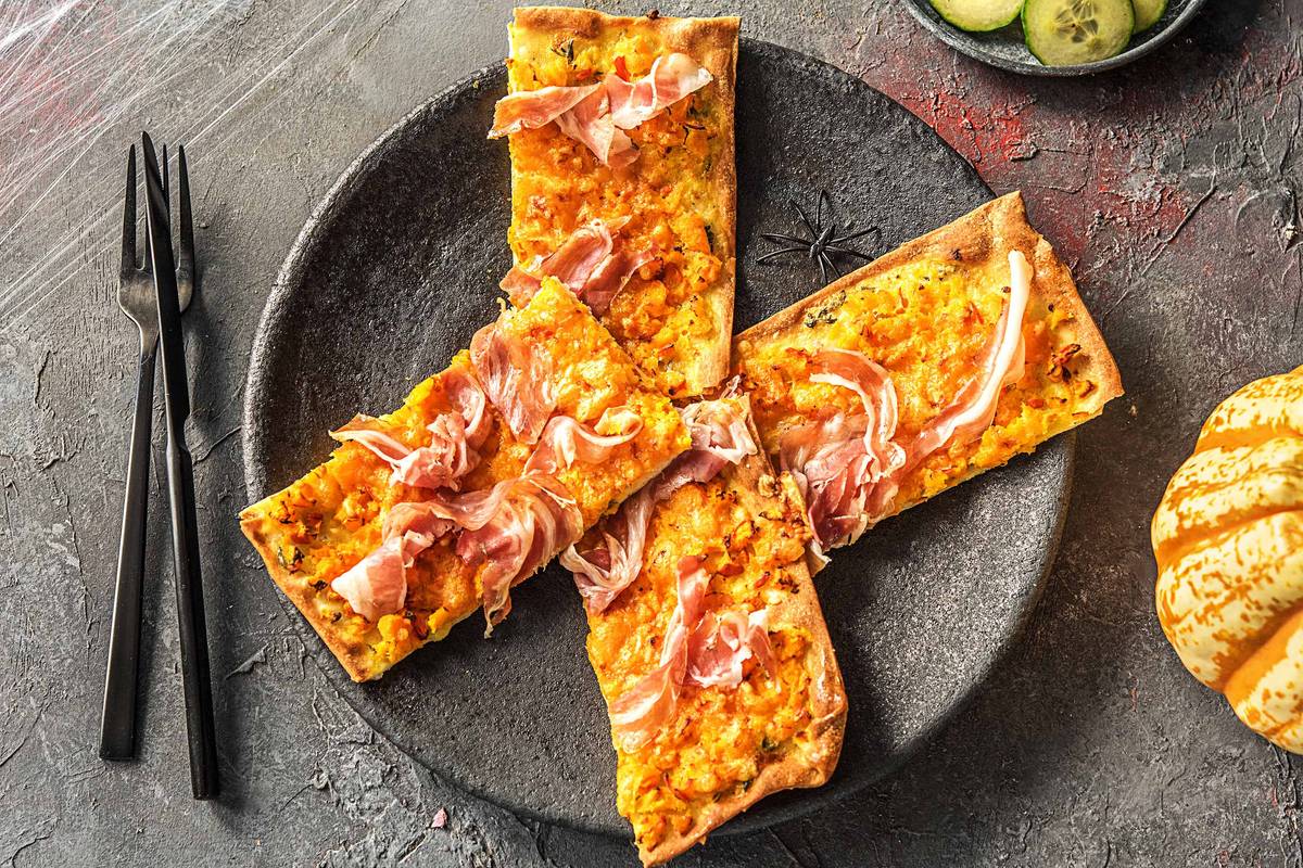 Flammkuchen mit Pancetta