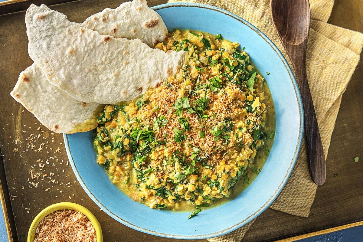 Hello Dal! Indischer Linsen-Spinat-Eintopf