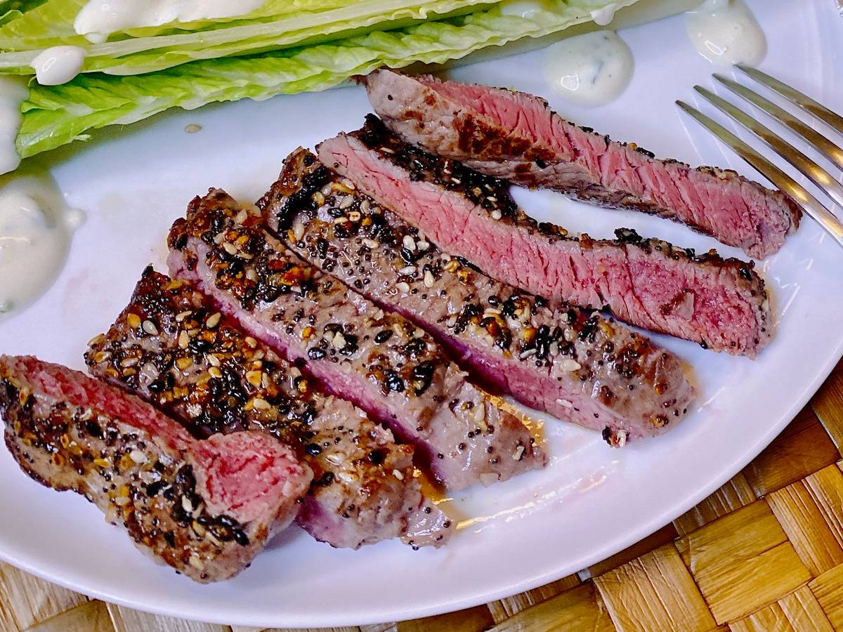 'Everything' Spiced Steak Dinner