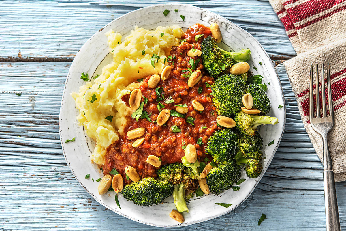 Lentilles au goût fumé dans une sauce barbecue piquante