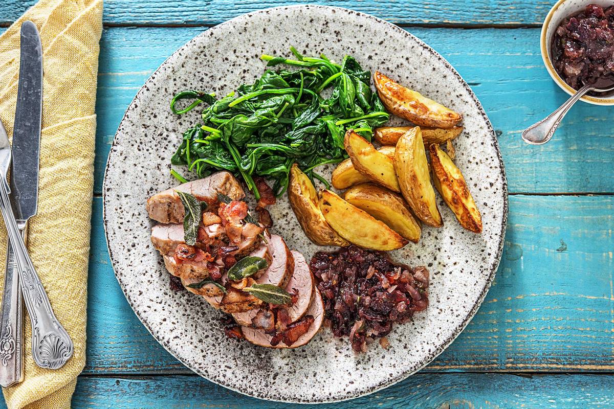 Bacon-Salbei-Schweinefilets