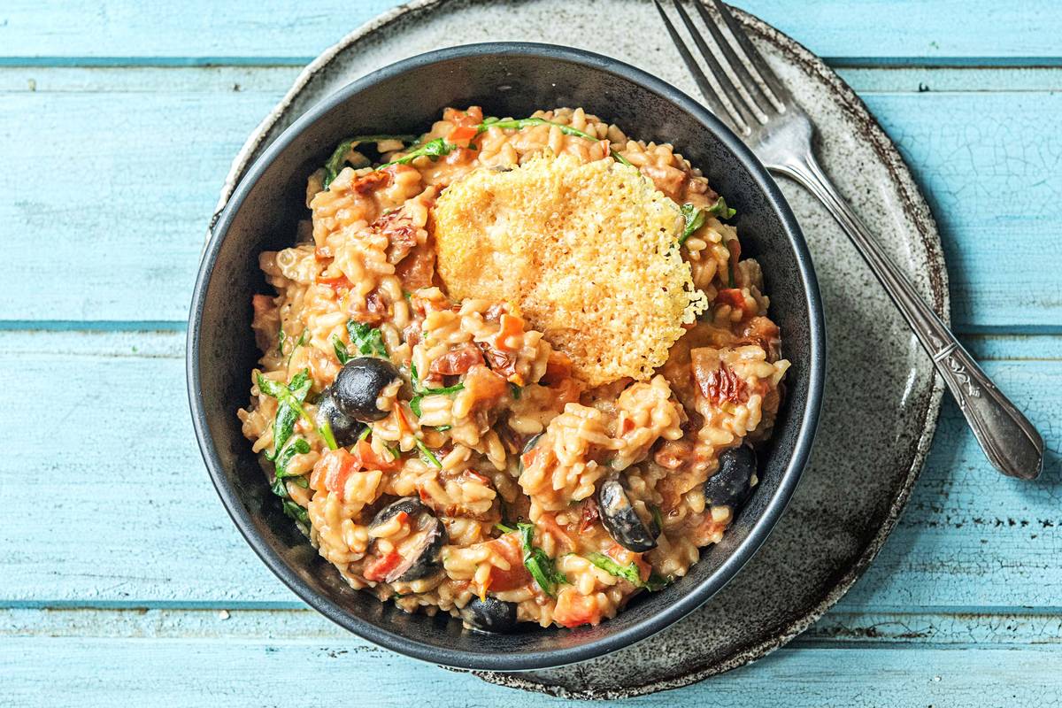 Risotto mit getrockneten Tomaten