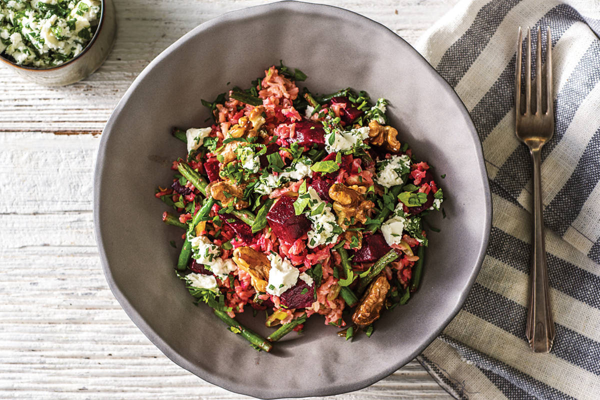 (Vegetarian) Lemon-Dijon Beetroot & Brown Rice Bowl