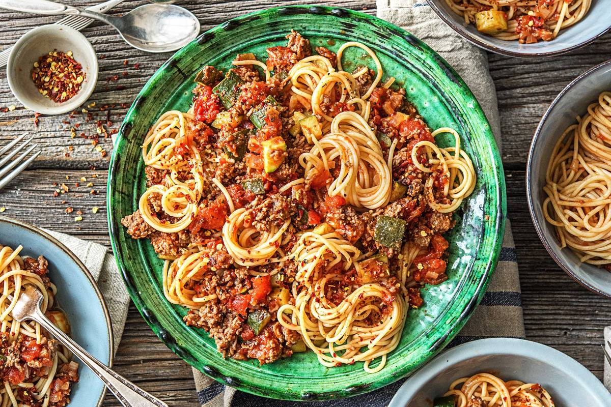 w20-r6 Quick Beef Ragù Spaghetti