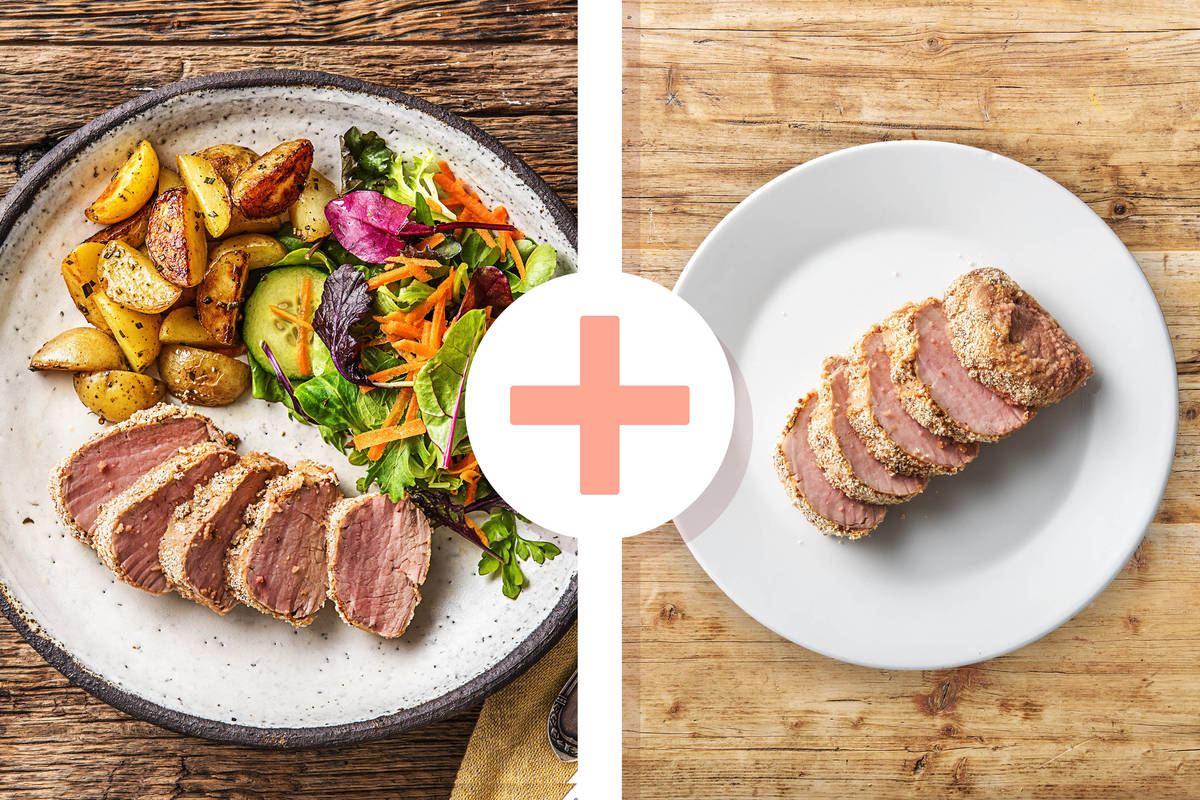 Saftiges Schweinefilet mit Senfkruste