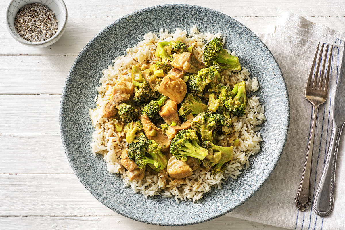 Curry vert express au poisson blanc